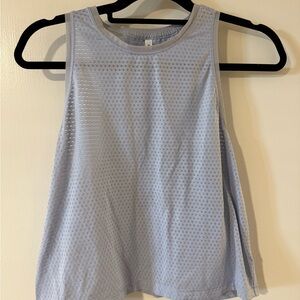 Athleta Sky Blue Perforated Tank Top